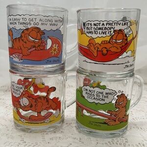 Vintage McDonalds Garfield Mugs